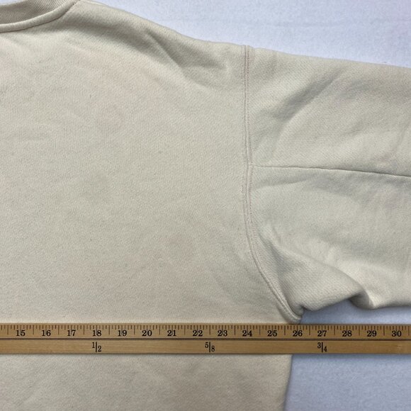 All Saints Sweatshirt Men's S Beige Hope Springs Crewneck Pullover - Picture 10 of 11